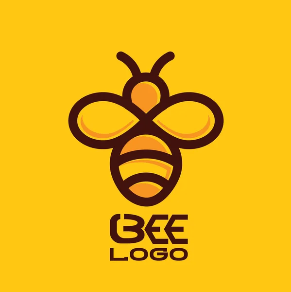 Design del logo dell'ape — Vettoriale Stock