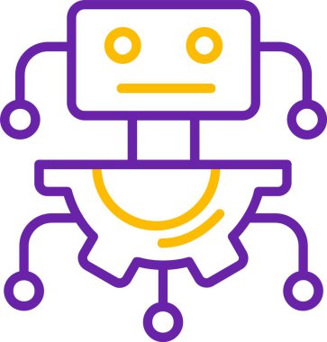 Otomasyon. Web simgesi basit tasarım