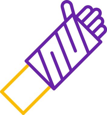 Soyut desenli renkli eldiven tasarımı