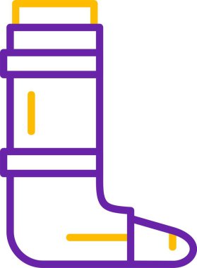 Çizgili ve desenli renkli çorap tasarımı