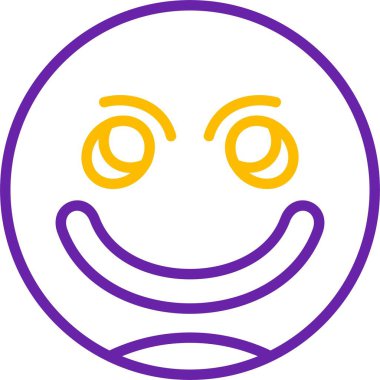 Gülen yüz, neşeli gözler ve ağızla