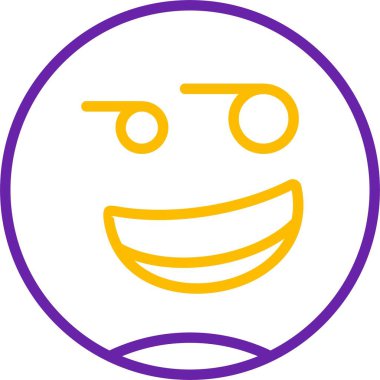 Gülen yüz, muzip ifade ve gözler