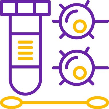 Laboratuvar ekipmanlarıyla test tüpü ve hücreleri