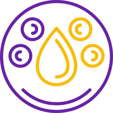 Su damlacıkları içeren renkli soyut tasarım