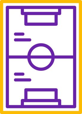 Futbol maçı. Web simgesi basit tasarım