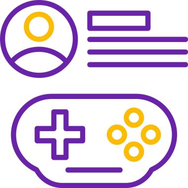 Oyun İzleyicileri. Web simgesi basit tasarım