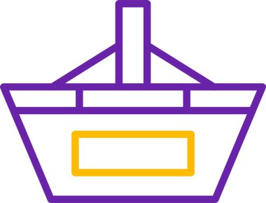 El arabası. Web simgesi basit tasarım