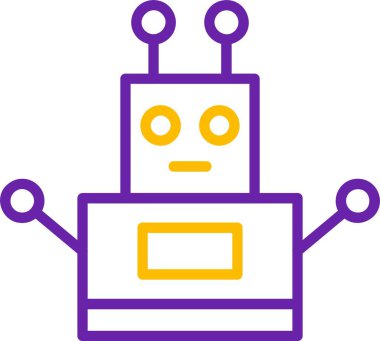 robot. Web simgesi basit tasarım
