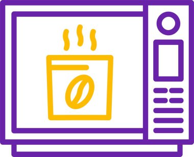 Kahve çekirdekleri mikrodalga fırında pişiyor.