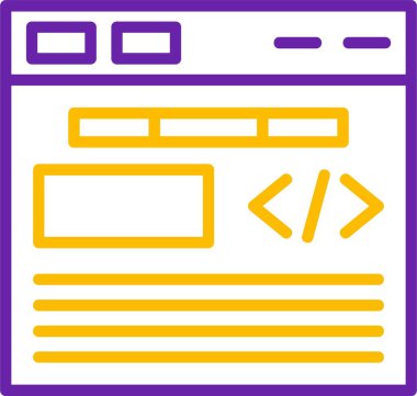 Renkli web sayfası tasarım ögeleri