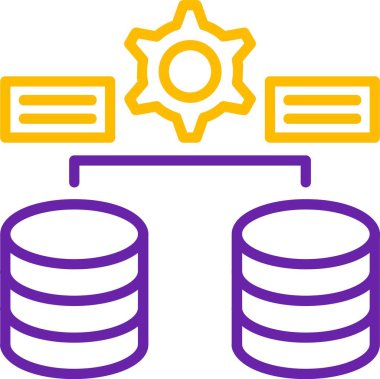 Güneş simgesine bağlı iki veritabanı