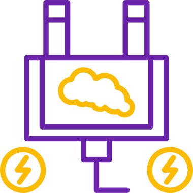Bulut hesaplama teknolojisi kavramını gösteren grafik