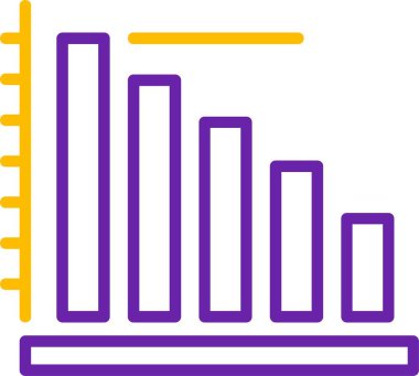 Artan veri eğilimlerini gösteren renkli çubuk grafiği