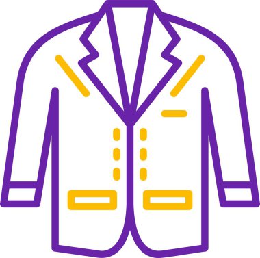 Cepleri ve yakaları olan şık bir ceket.