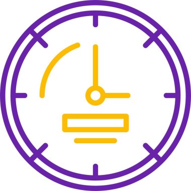 Zaman ve ölçü gösteren renkli saat