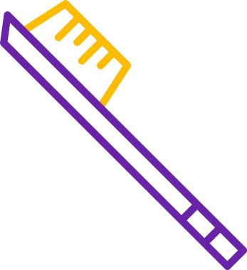 Diş fırçası. Web simgesi basit tasarım