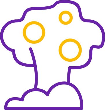 Colorful tree design with circular shapes