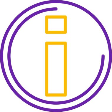 Bilgi. Web simgesi basit illüstrasyon      