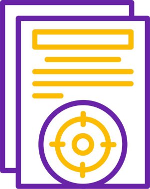 Hedef web simge vektör çizim       