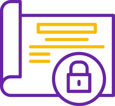 Erişimi kaldır. Web simgesi basit illüstrasyon