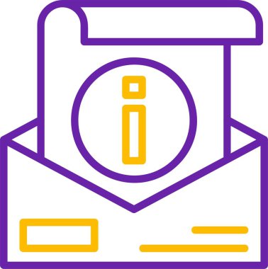 Bilgi. Web simgesi basit illüstrasyon      