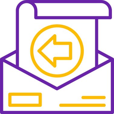 vector illustration of Undo modern icon          