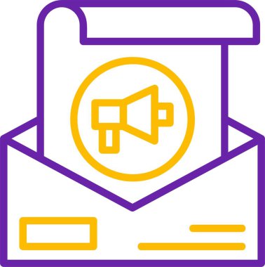 Pazarlama web simgesi basit vektör illüstrasyonu      