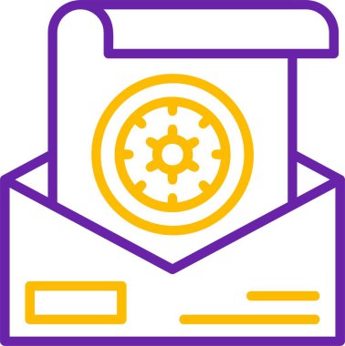 İdare et. Web simgesi basit illüstrasyon