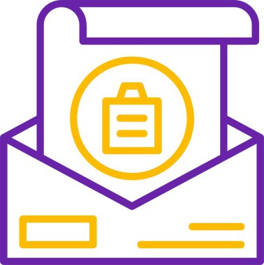 Yapıştır. Web simgesi basit illüstrasyon