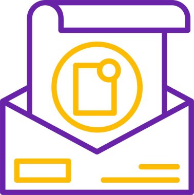 Yeni Dizin. Web simgesi basit illüstrasyon