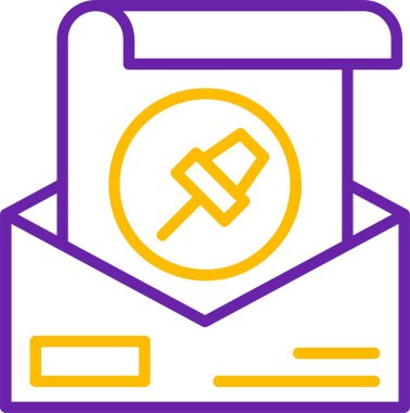 İğne. Web simgesi basit illüstrasyon