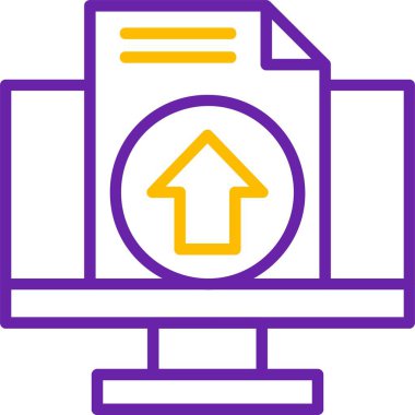 Web simgesini basit vektör illüstrasyonuna aktar      