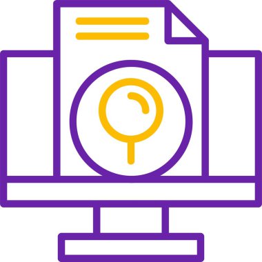 Ara. Web simgesi basit illüstrasyon