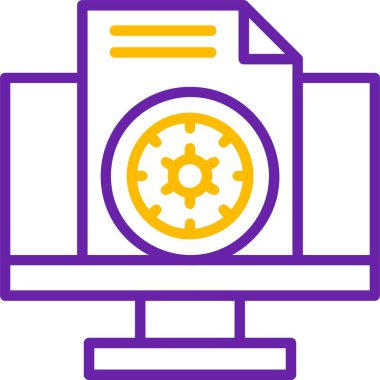 İdare et. Web simgesi basit illüstrasyon