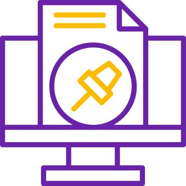 İğne. Web simgesi basit illüstrasyon