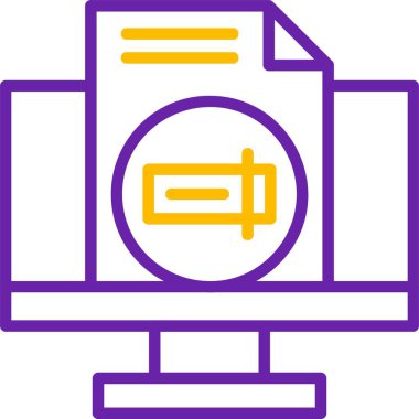 Yeniden isimlendir. Web simgesi basit illüstrasyon