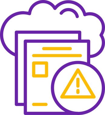 Hata web simgesinin vektör illüstrasyonu      