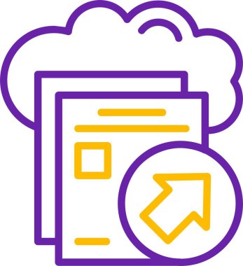 Kestirme. Web simgesi basit vektör illüstrasyonu             