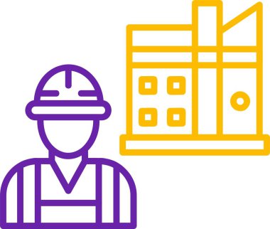 vektör yapı simgesi, vektör illüstrasyonu