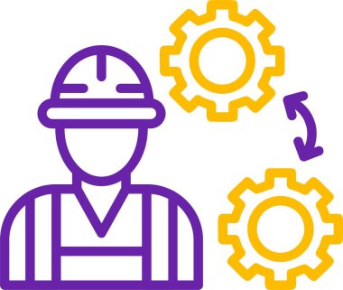 Mühendislik web sitesi simgesi. vektör illüstrasyonu                 