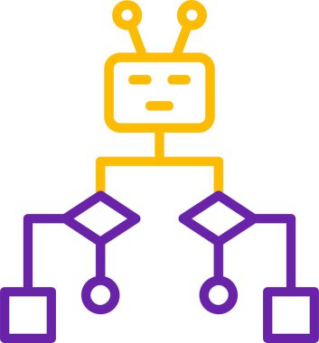 bilgisayar vektörü renk ağı beyaza izole edildi