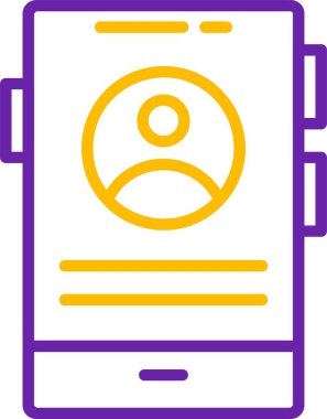 Kullanıcı Profili. Web simgesi basit vektör illüstrasyonu             