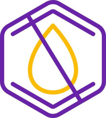 Akan Su yok. Web simgesi basit vektör illüstrasyonu             