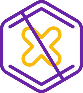 Tehlike yok. Web simgesi basit vektör illüstrasyonu             