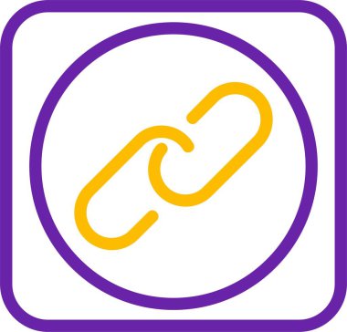 vektör bağlantısı simgesi, basit vektör illüstrasyonu