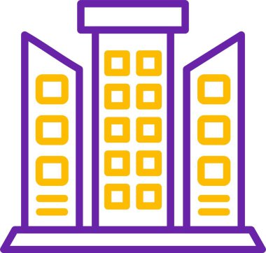 Geometrik şekilli modern bina tasarımı