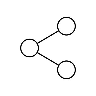 Üç çember arasındaki bağlantının basit bir gösterimi