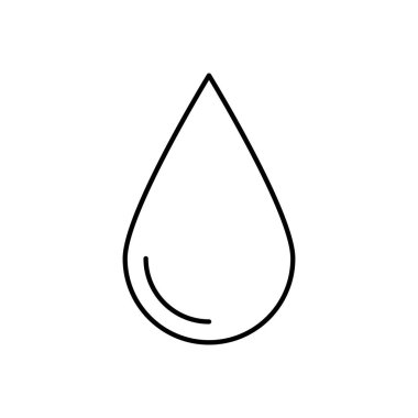 Minimalist Su Damlası Simgesi Saflığı ve Temizliği Temsil Ediyor