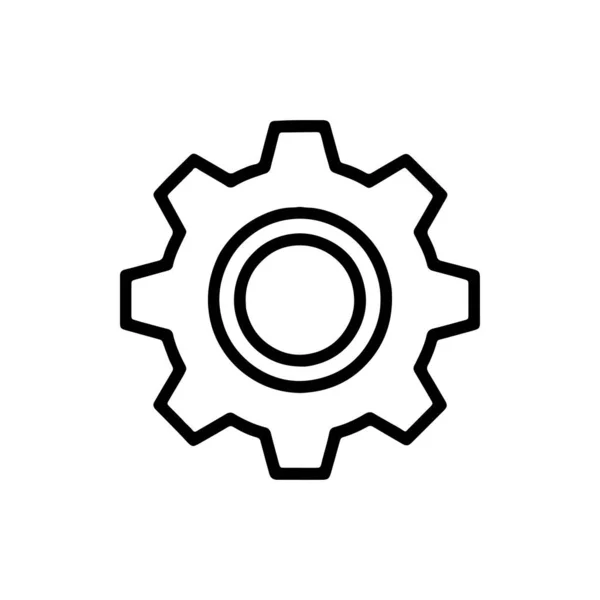 Uygulamalar için Gear Simgesi ve Teknoloji için Mükemmel Tasarım