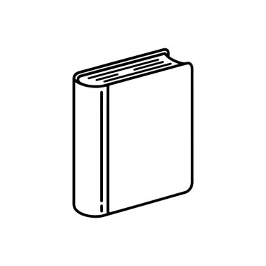 Beyaz A Temiz, Minimalist Simgede İzole Edilmiş Kalın Bir Ders Kitabının Basit Özeti